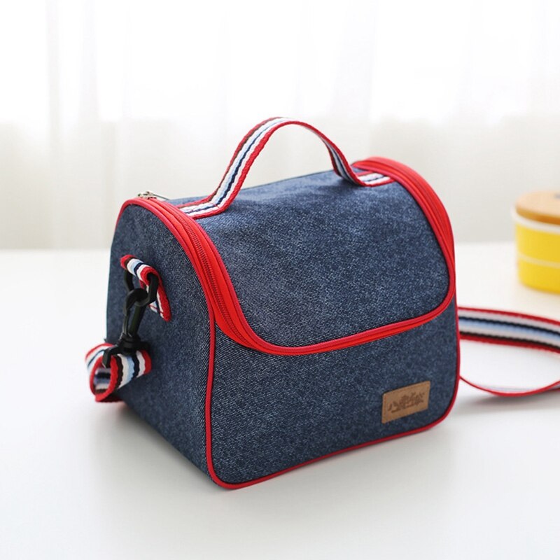 Sac à déjeuner isotherme en Denim pour femmes et hommes, nouvelle , Portable, sac de pique-nique pour aliments thermiques pour enfants