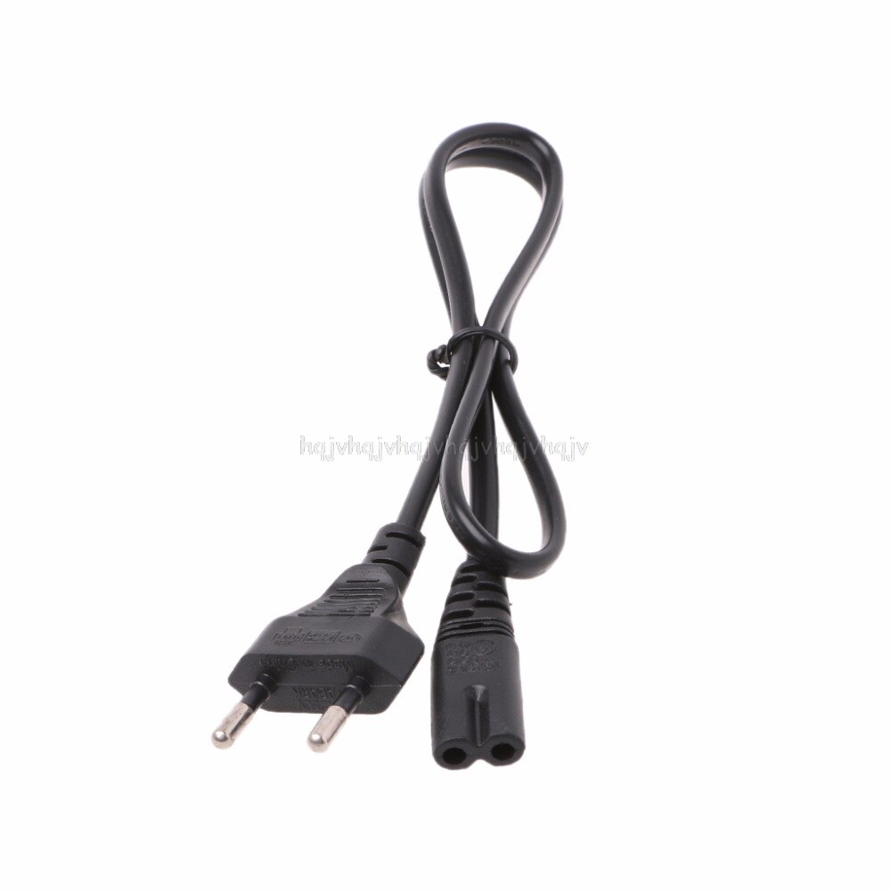 2-Prong Pin AC EU Power Supply Cable Lead Wire Power Cord For Desktop Laptop O12 19