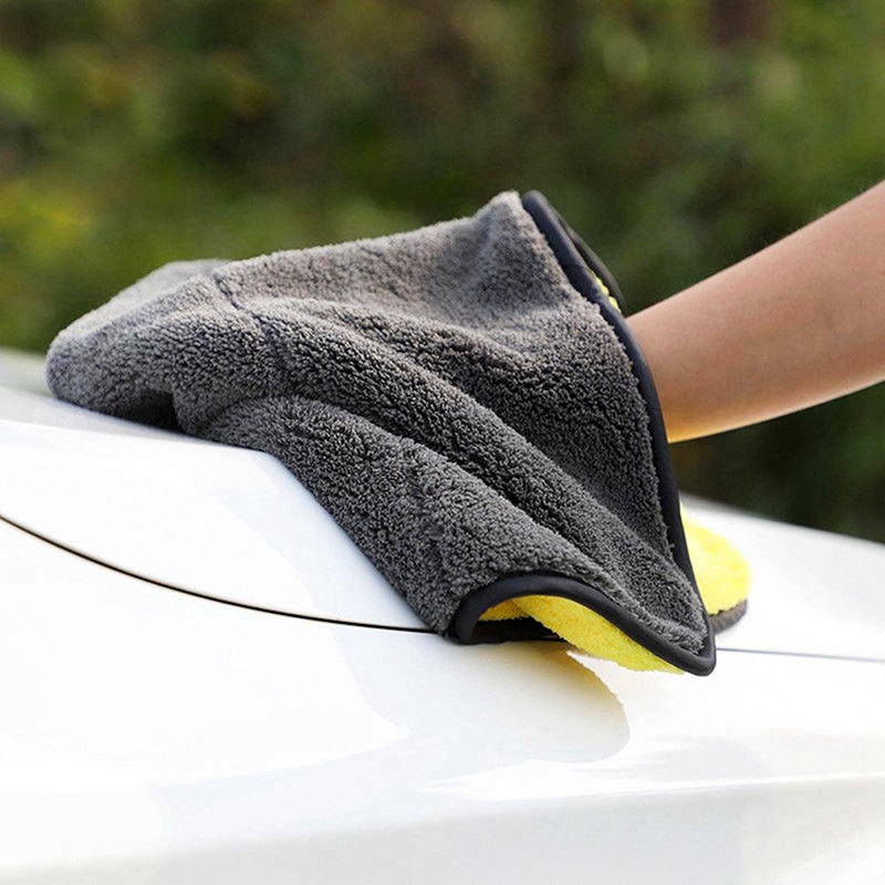 Toalla de microfibra trapo lavado coche Auto paño de Secado y limpieza de franela automotriz que detalla el trapo Toalla de lavado de coches accesorio de automóvil