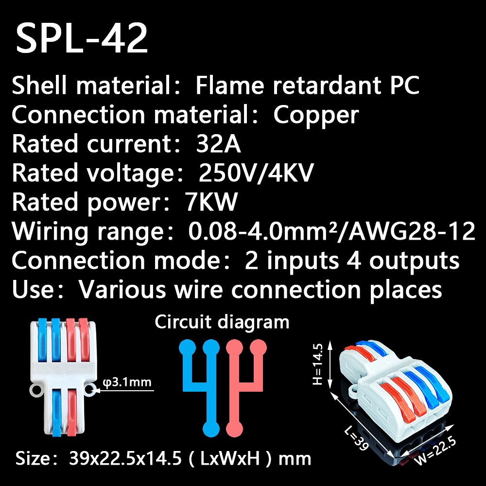Mini Fast Wire Cable Connectors Universal Compact Vicedeal