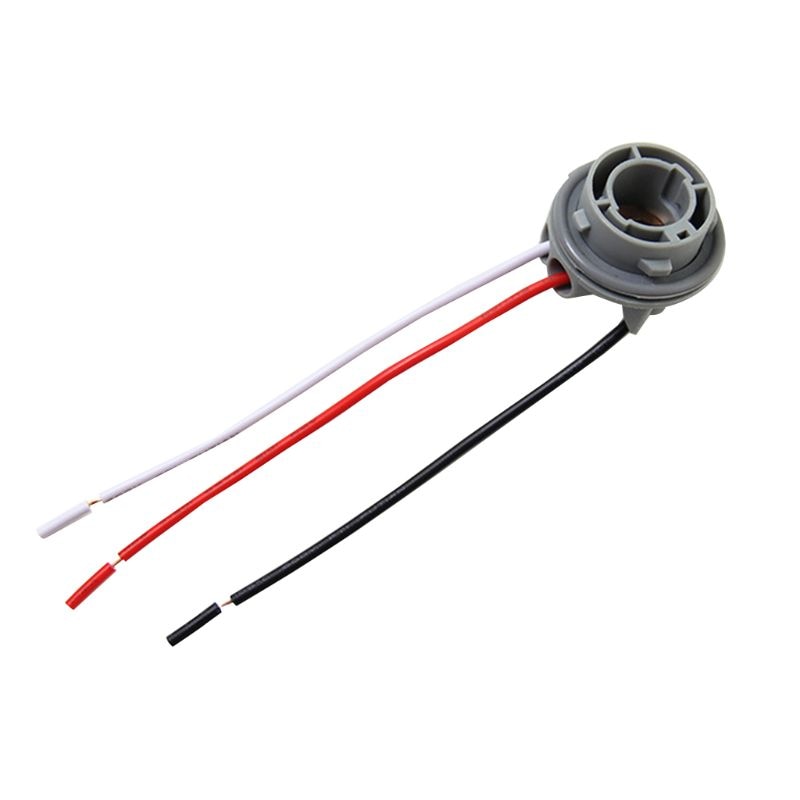 1pc 1157 pærefatninger 15d lampeholder  p21/5w adapter basestik til bremselys plastik biltilbehør