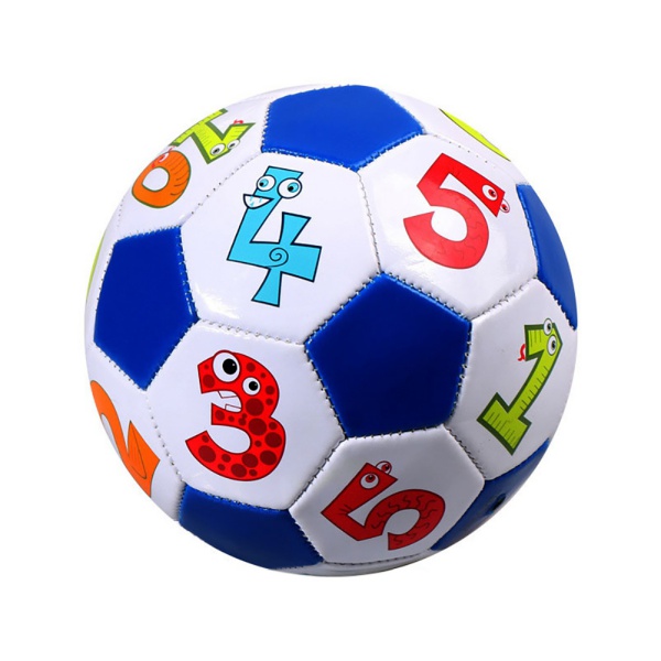 Portable children's football training ball for girls and boys, cute cartoon pattern inflatable football for outdoor and indoor use: C