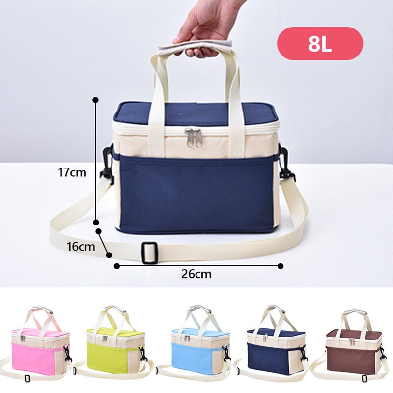 Thermische Lunch Tas Voor Werk Outdoor Picknick Koeltassen Koelkast Reizen Geïsoleerde Ice Pack Draagbare Opslag Container X385H