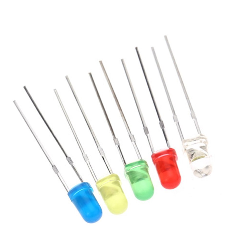 3mm diffus LED-Diode Sortiment Bausatz sortiert Fa... – Grandado