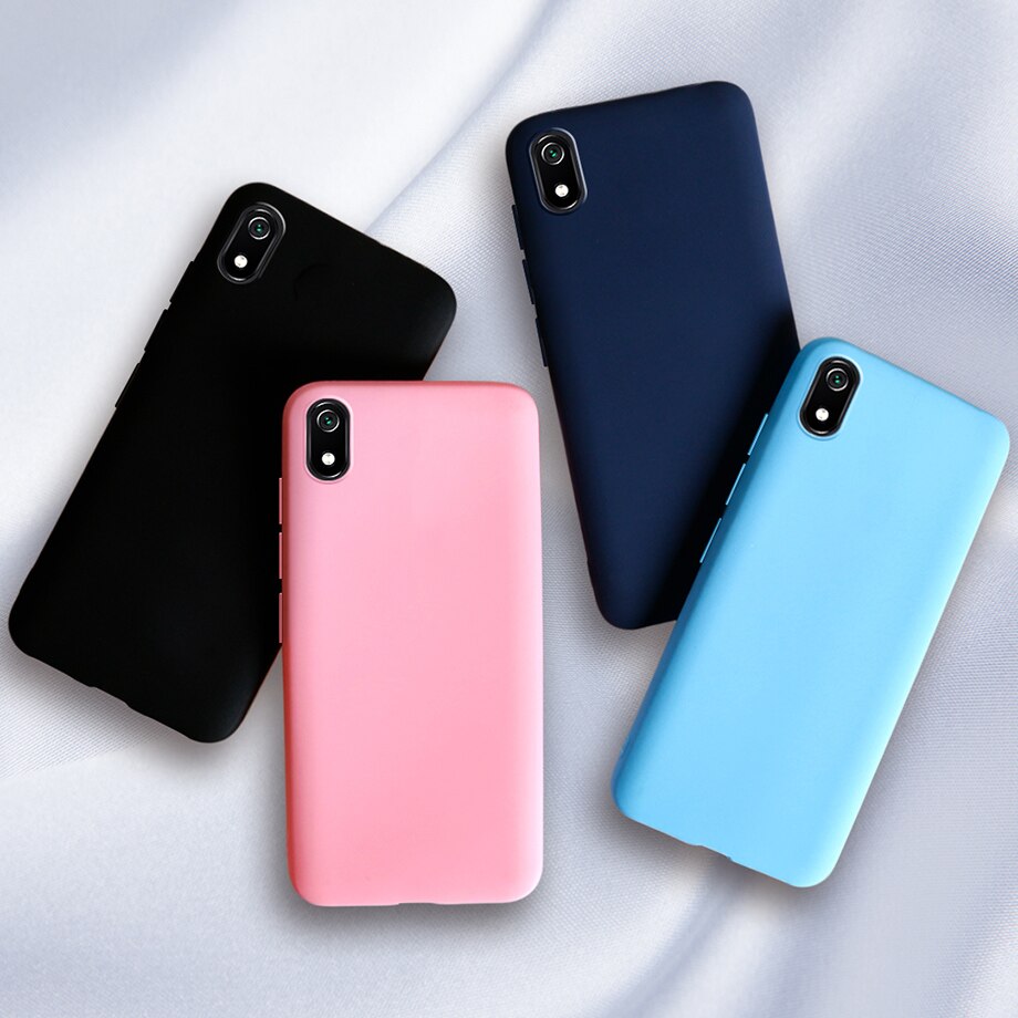 per Il caso di Xiaomi Redmi 9A Nero Opaco Della Copertura Del silicone Molle di TPU Casi Della Copertura Posteriore per Xiomi Xiaomi Redmi 9A 9 UN A9 Redmi9A Cassa Del Telefono