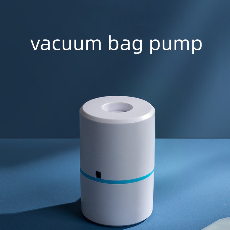 Pumpeorganisator komprimeret pose elektrisk pumpe rejsevakuumposepumpe mini-forsegler pladsbesparende til tøj madorganisator