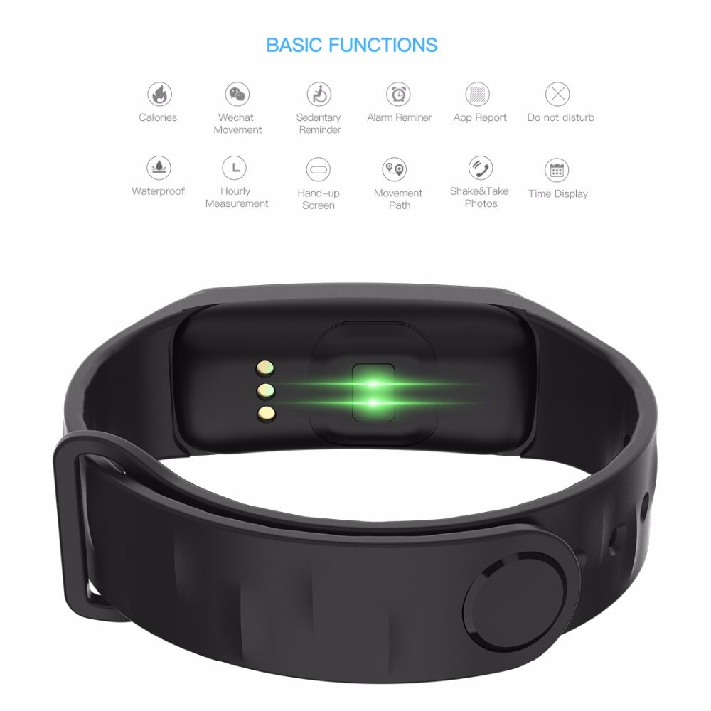 Smart band Blood pressure measure Color OLED Screen C1 plus Fitness tracker Heart rate monitor Waterproof Smartband Watch Sport
