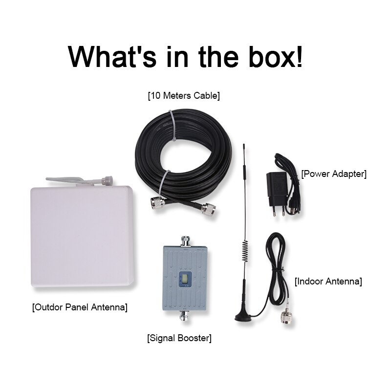 4G Signal Amplifier Cellular Booster Mobile Repeater LTE B1 B2 B4 B5 B6 B7 B20 3G Internet Extender Cell Phone Bosoter For Home