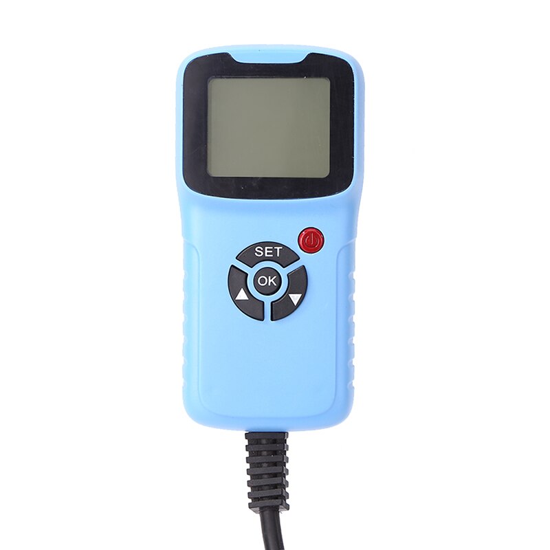 Digital 12V Car Battery Tester Vehicle LCD Battery Test Car System Test Diagnostic Tool Lead-acid Battery Diagnostic Instrument: Blue