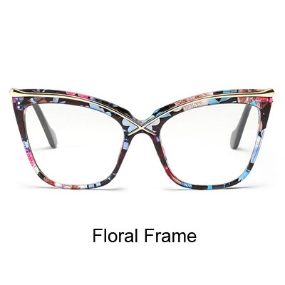 Ralferty Oversized Cat Eye Glasses Transparent Frame Women Retro Big Optical Eyeglasses Frames Clear Eyewear Accessories F92107