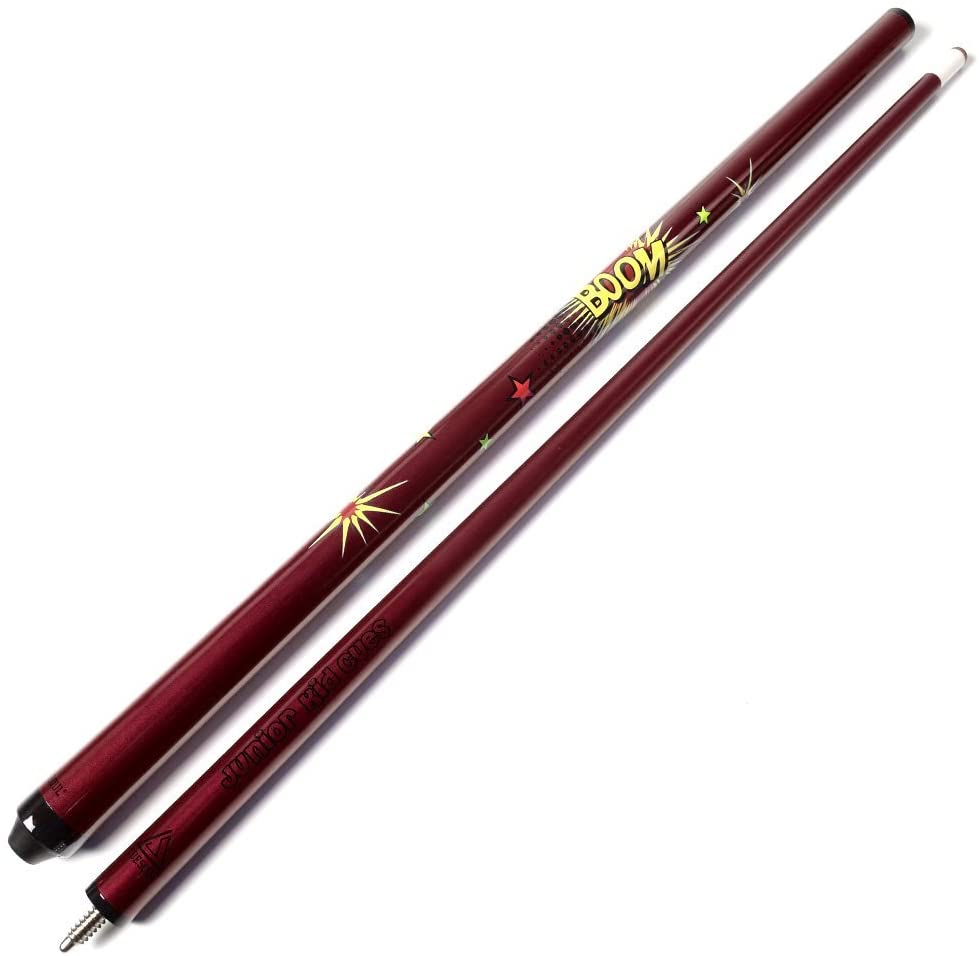 CUESOUL 48 inch Junior Kid Billiard Cue Stick with Colorful: Red