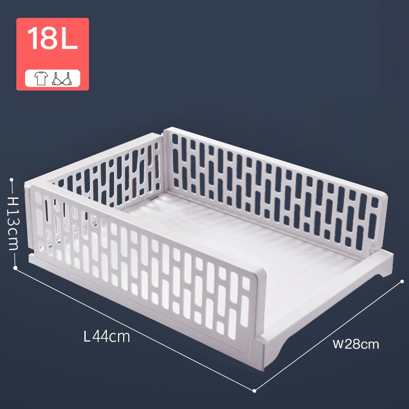 JOYBOS Wardrobe Storage Drawer Storage Box Household Layered Partitions Finishing Shelf Dormitory Rack Storage Basket JBS55: 18L