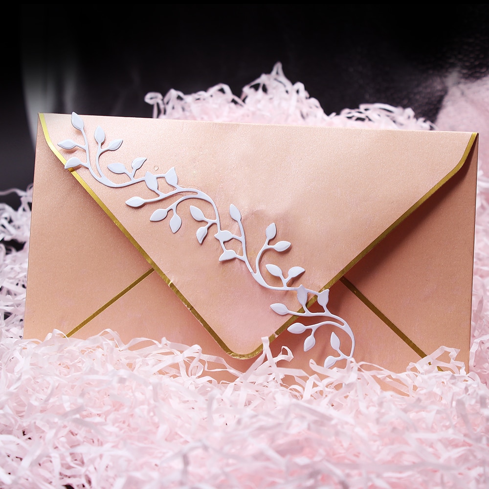 Kant Bladeren Decor Metalen Stansmessen Stencil Scrapbooking Embossing Album Stempel Papieren Kaart Diy Embossing Stencils