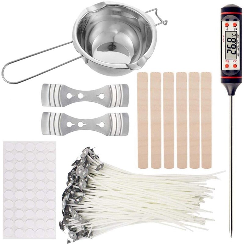 Bougie à bricoler soi-même trousse à outils d'artisanat, bougie à bricoler soi-même s outils d'artisanat bougie mèche outil de fabrication de bougies adapté à la fabrication de bougies débutant: Default Title
