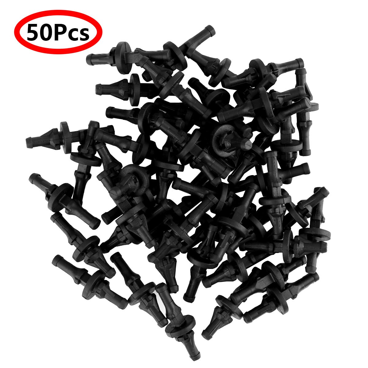 50Pcs Computer CPU Fan Mounting Screws Anti Vibration PC Case Fan Fixed Pin Rivet Hardware Noise Absorbtion Rubber Fasteners Kit: Black B