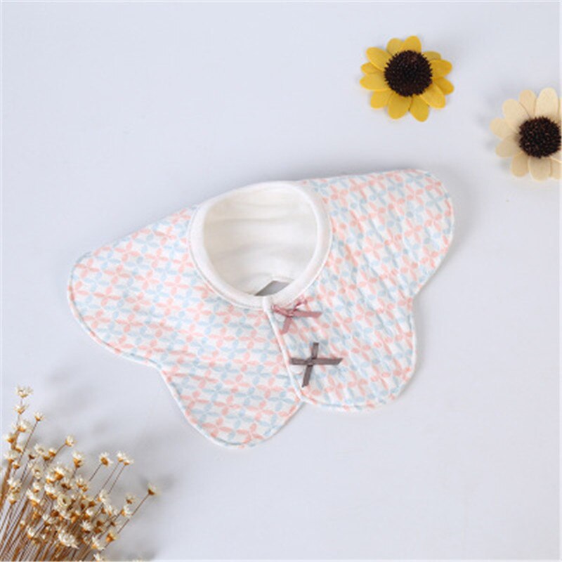 Cotton Newborn Lace Bow Baby Bibs Slabbetjes Cute Girls&Boys Burp Cloth Infant Bibs Baberos Infant Saliva Towels: 3