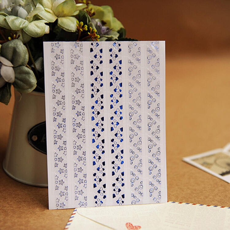 Pegatinas brillantes de PVC para esquinas de fotos, álbumes de burbujas con corazón de estrellas, marco de protección para esquinas, decoración, 10 hojas/780 Uds.: Blue