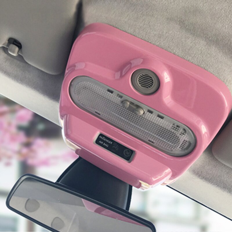 Car Decoration Styling Accessories For Smart 453 Fortwo Carbon Fiber Car Roof Reading Light Lamp Sticker Cover