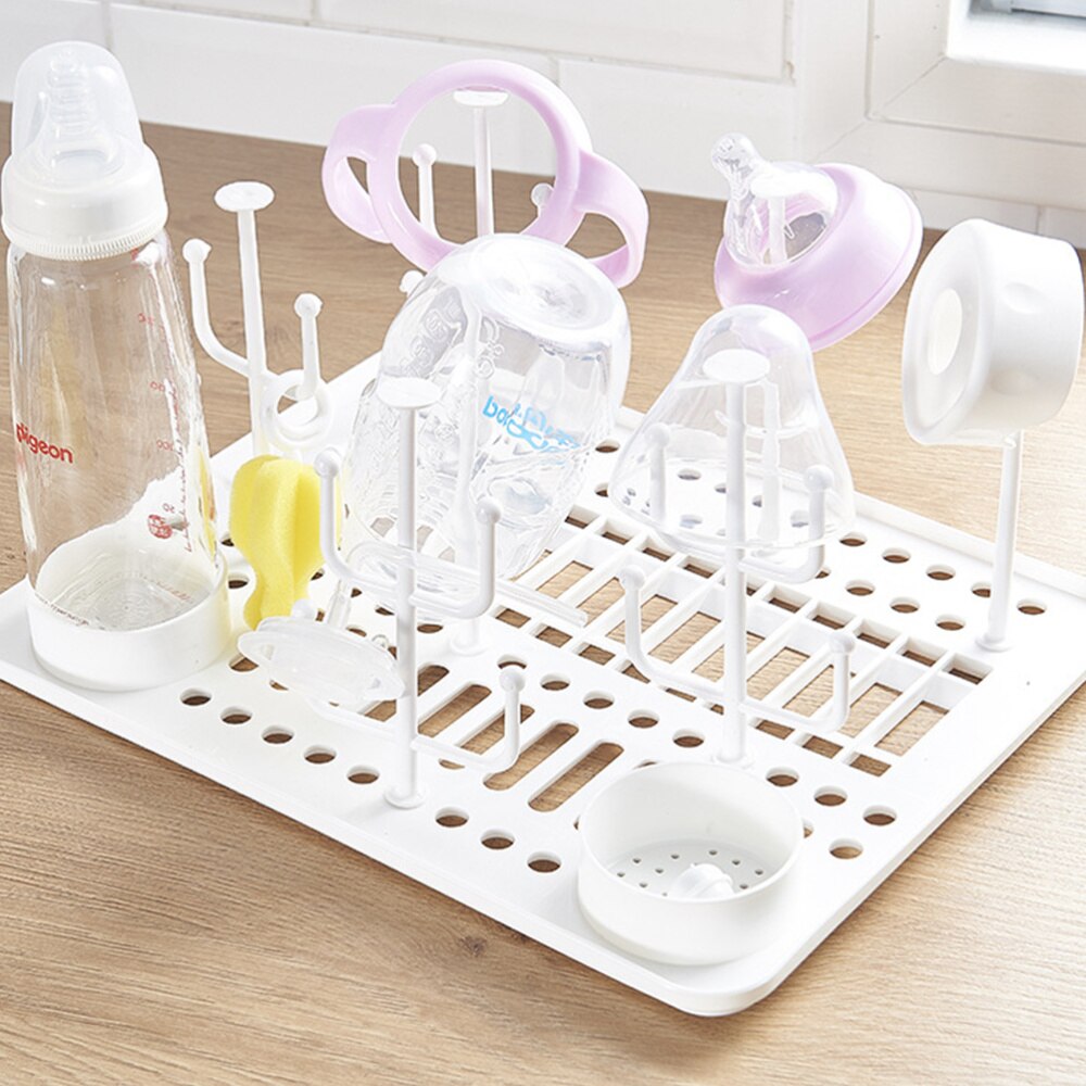 Babyflaskor torklåda spädbarn porslin förvaringslåda praktisk mjölkflaskställning