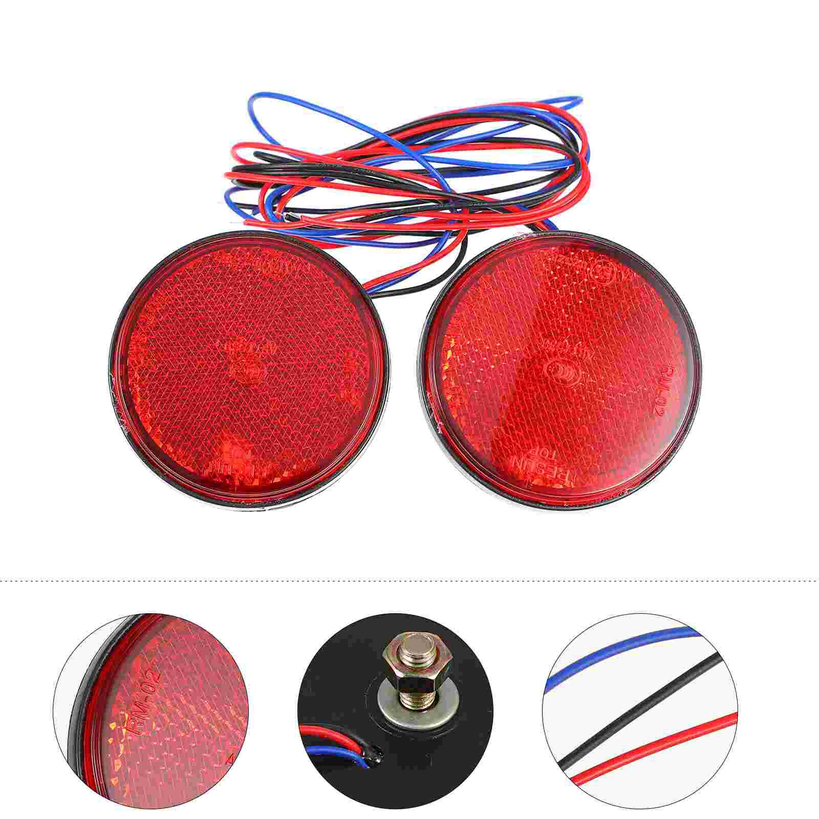 2 Stuks LED-achterlichten 12V Hoge Helderheid Universele Richtingaanwijzer Lamp Voor Aanhangwagens Vrachtwagens Caravans Boten Campers