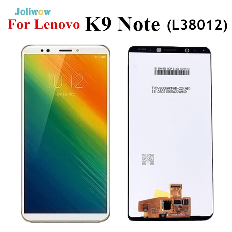 6.0 "Voor Lenovo K9 Note Lcd-scherm Met Touch Screen Digitizer Vergadering Voor Lenovo L38012 K9 Note Lcd