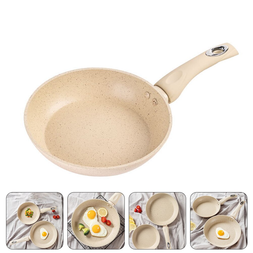 Multi-purpose Frying Pan Kitchen Non-stick Pan Maifan Stone Skillet with Handle: 33X20X4.5CM