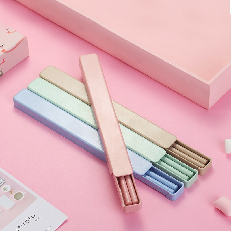 304 Roestvrij Staal Chinese Metalen Eetstokjes Draagbare Reizen Chop Stick Herbruikbare Voedsel Sticks Voor Sushi Hashi Baguette Eetstokjes
