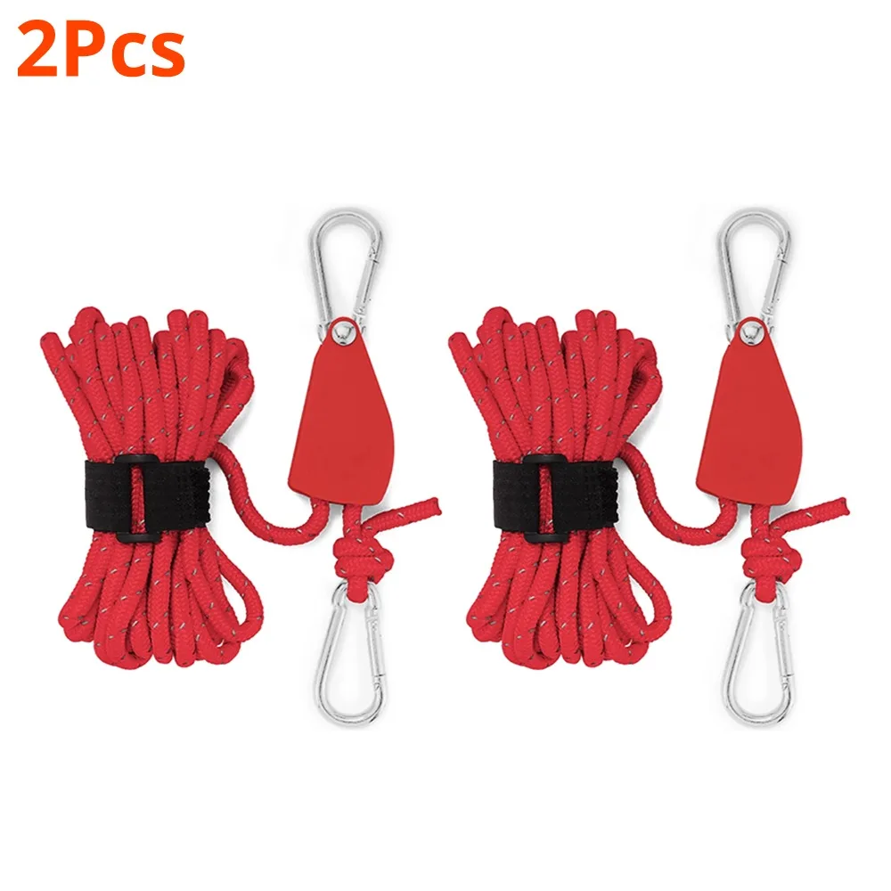 1-10 pz 4M 4MM tendicinghia da campeggio tendicinghia a cricchetto tenda da campeggio tenda da suola regolabile corda del vento gancio puleggia attrezzi da campeggio: Blu