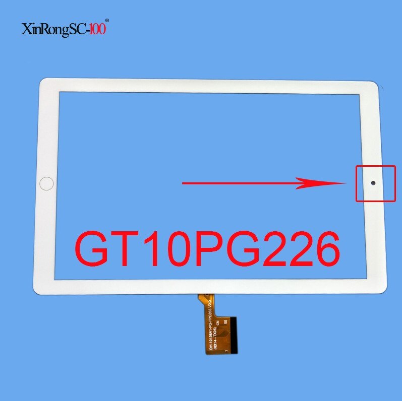 10.1 cal dotykowy dla GT10PG222 SLR GT10PG226 V1.0 SLR tablet dotykowy ekran dotykowy płyta połowy digitizer czujnik: 3