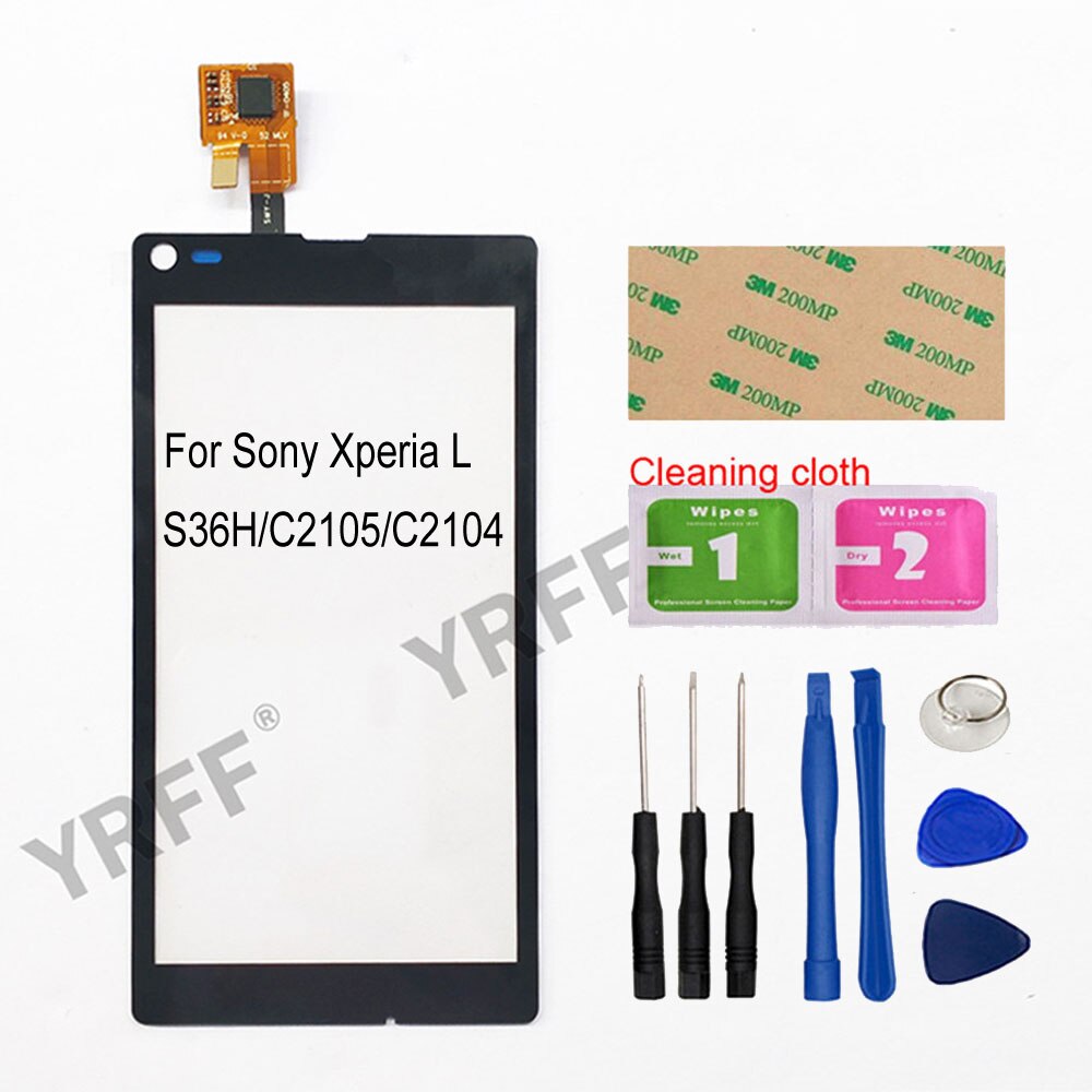 4.3'' For Sony Xperia L S36h C2105 C2104 Touch Screen Digitizer Sensor Touch Glass Lens Panel: Black And Tools
