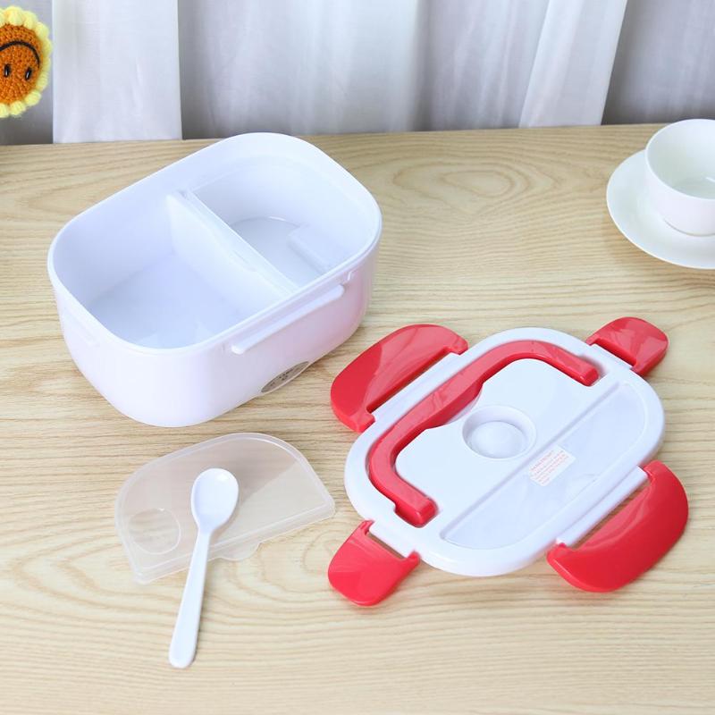 Portable Electric Heating Lunch Box Food Heater Rice Container Multi-functional Food Heater Box for Home Car 1.05L