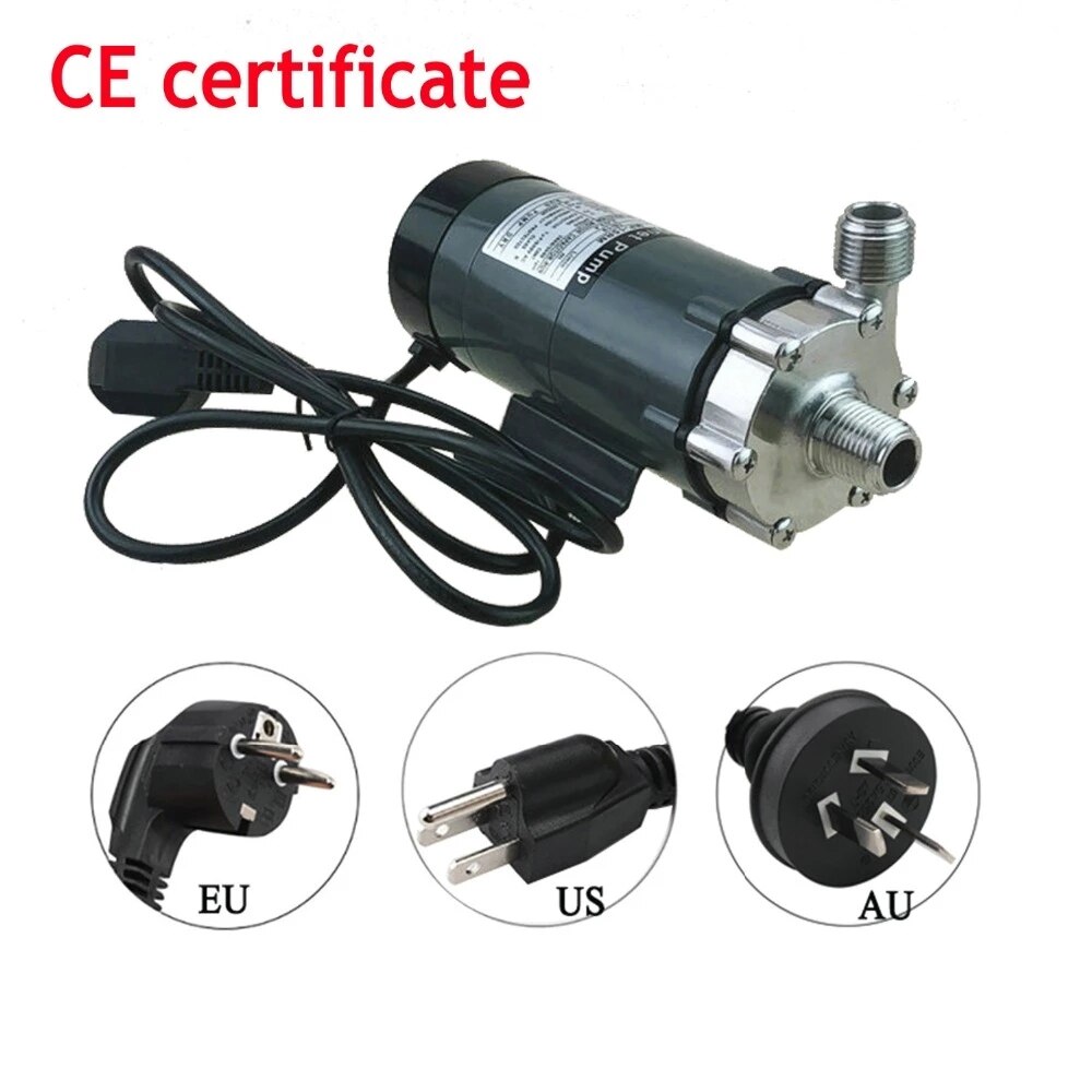 HomeBrew Pump MP-15R Food Grade 304 Stainless Steel Brewing Home brew 220V Magnetic Water Pump Temperature 140C 1/2" BSP/NPT