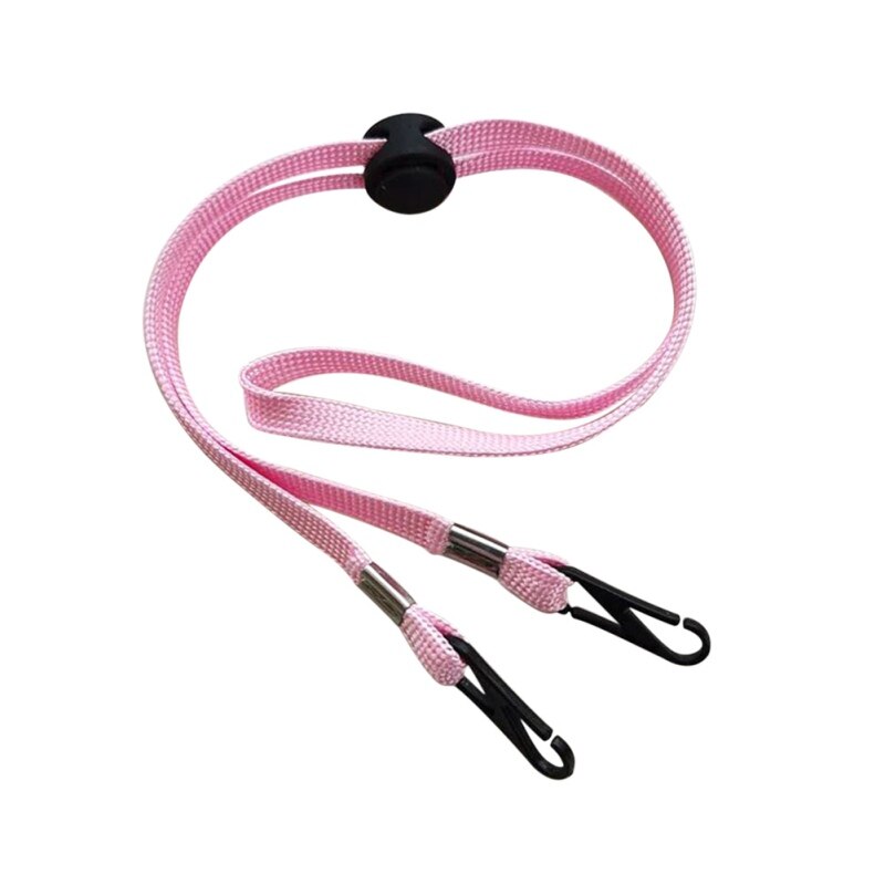 Corda à prova de vento ajustável do chapéu da corda para acessórios à prova de vento das cordas da correia dos chapéus: Rosa