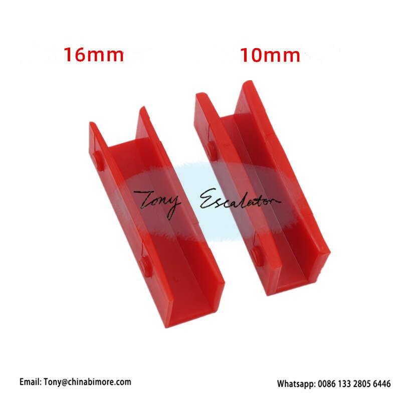 schindler Elevator Guide Shoe Insert L100mm Groove Width 10mm &amp; 16mm