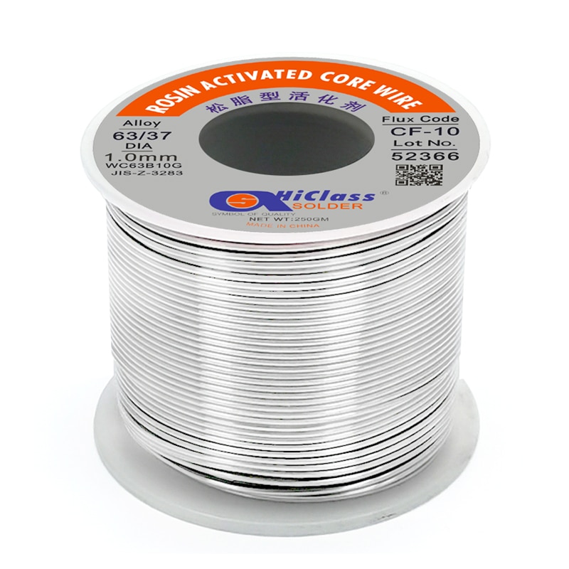 Asahi Hiclass Solder Wire Tin 63/37 60/40 soldering Low melting 0.5mm 0.8mm 1.0mm 1.2mm 2.0mm Rosin Core Flux1.8%~ 2.4%