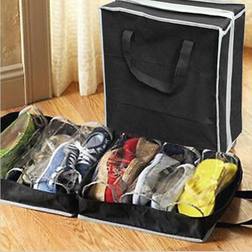 6 paires Vogue Non-tissé tissu chaussures stockage support organisateur conteneur sous lit placard boîte sac étanche