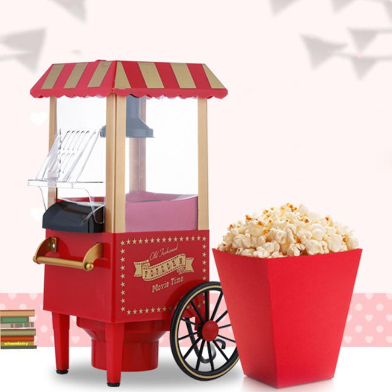 Diy Mini Huishoudelijke Tool Eletric Gezonde Air Olie-Gratis Popcorn Maker Machine Automatische Snacks Voor Kids Kinderen 1200W