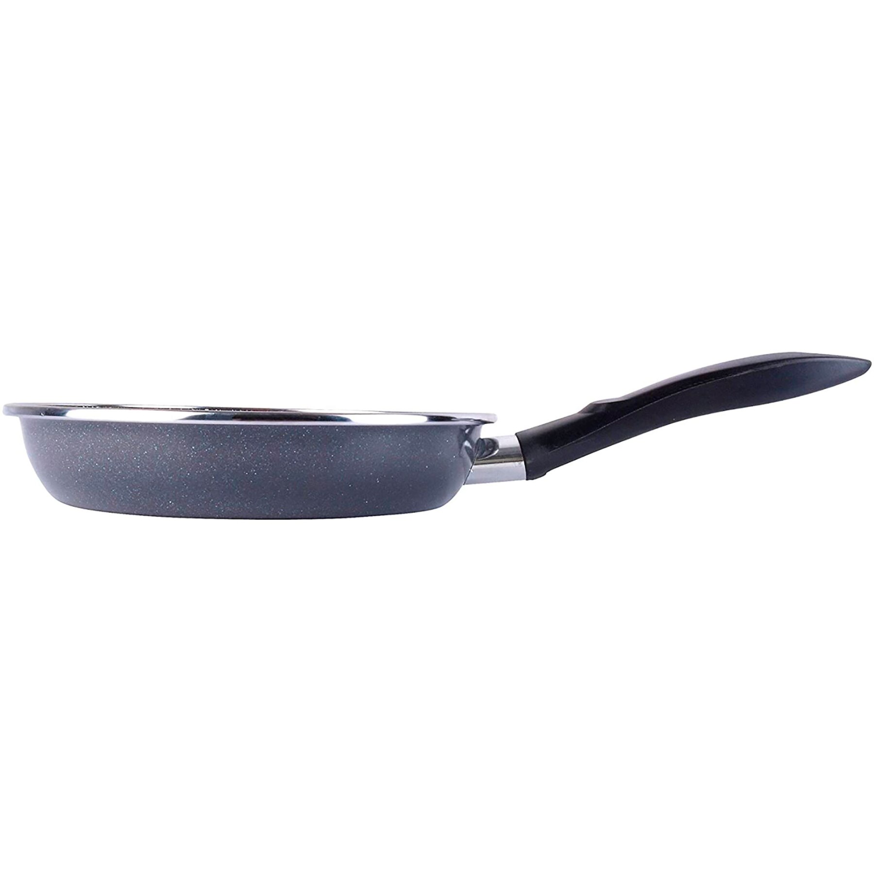 Magefesa Gransasso Juego 3 Sartenes 24-26-28cm, Inducción, Antiadherente PIEDRA libre de PFOA, Acero Vitrificado Gris