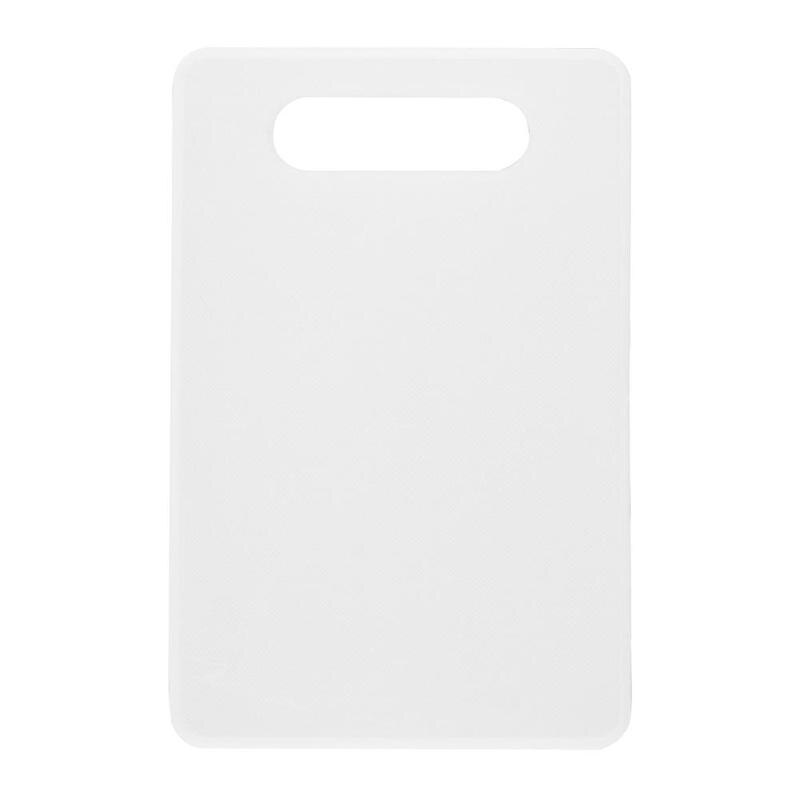 Plastic Non Slip Anti Bacterium Cutting Board Food Slice Cut Chopping Block: White