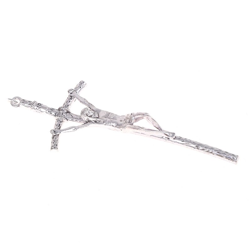 Décoration murale Antique en alliage avec croix Crucifix, jésus, Christ, catholique, église religieuse, décoration de la chapelle, pour la maison, 1 pièce
