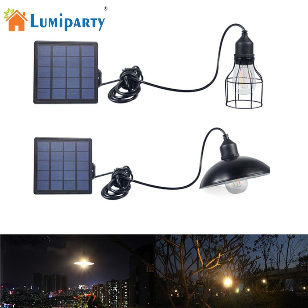 Retro Led Waterdicht Solar Power Hanglamp Straat Licht Voor Outdoor Binnentuin Gang Met E27 Lamp Solar Lamp