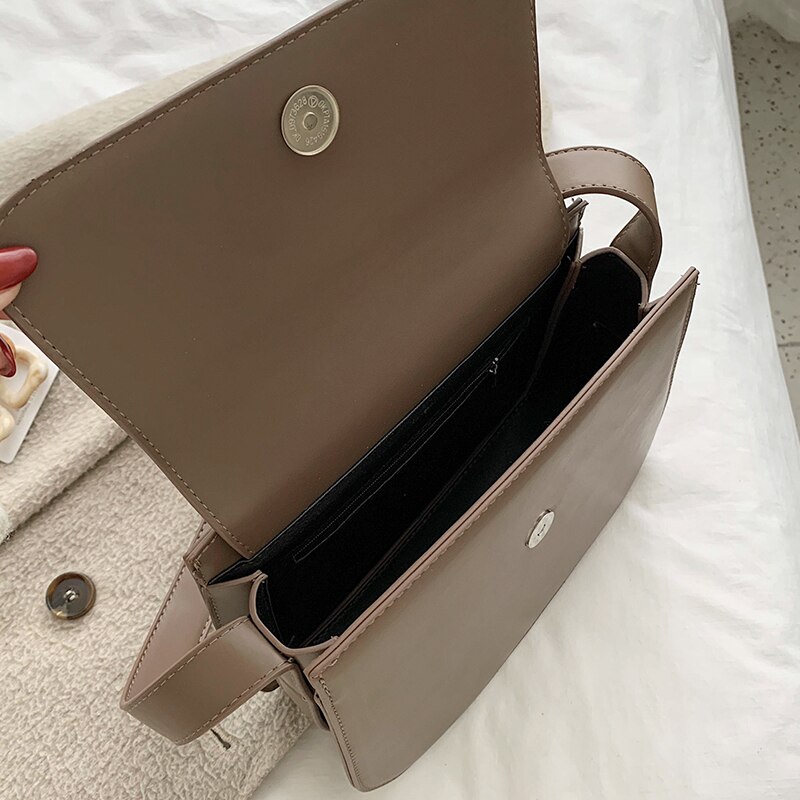 Moyen femmes sac bonne en cuir PU sacs à bandoulière pour les femmes minimaliste femme luxe sac à bandoulière Bolsa Feminina