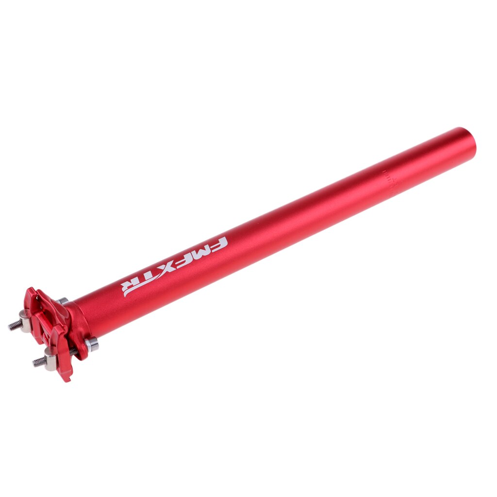 Tija de sillín para bicicleta ligera, tubo de asiento para bicicleta con cuentagotas de aleación de aluminio: Red 31.6x400mm