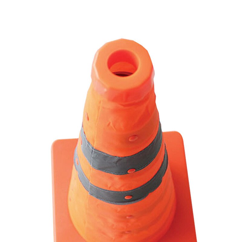 Type de levage télescopique avertissement cône de route pliant Barricade cône de Barricade réfléchissant en caoutchouc avec lumière LED panneaux de signalisation routière
