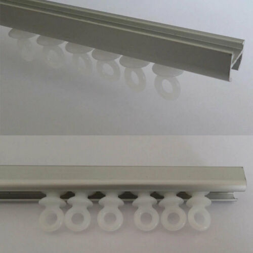50 X Curtain Track Gliders Runners Plastic Curtain Rail Gliders Run Smoothly, And Easy To Open The Curtains Easy To Attach
