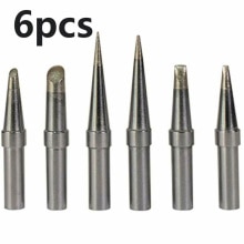 6Pcs ET Lead Free Soldering Iron Tips Replacement For Weller WE1010NA / WESD51/ WES50/51 Soldering Repair Station