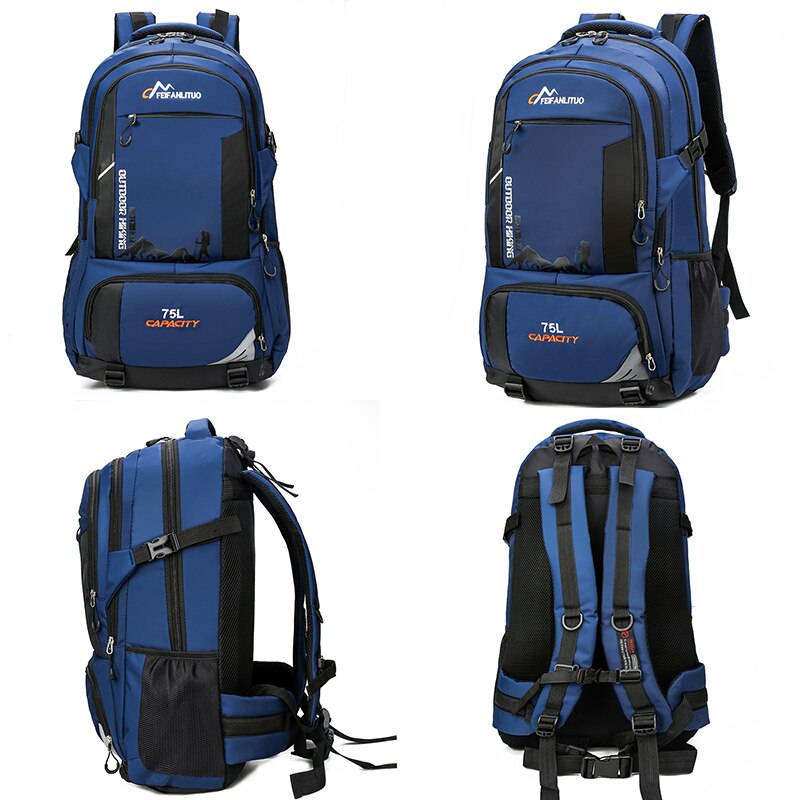 75l unisex oxford ryggsekker menn ryggsekk menn utendørs sportsvesker trekking ryggsekk klatring fotturer camping ryggsekk til menn