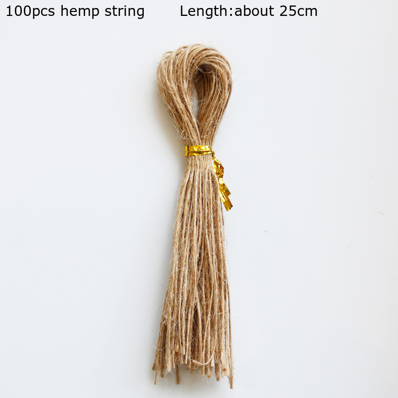 100 Stuks Dank U Wit Papier Tags Diy Wedding Tags Card Merci Handgemaakte Ambachtelijke Papier Tag Label Verjaardagsfeestje cadeaupapier: hemp string