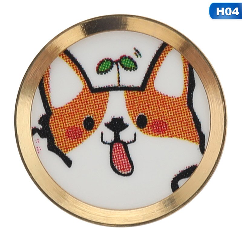 For IPhone 5 6 6S 7 8 Plus For Ipad Air Mini Fingerprint Identification Keypad Cartoon Cute Touch Home Button Sticker: H04