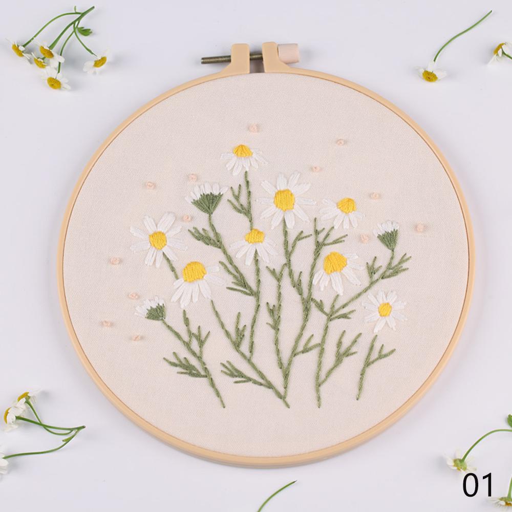 Circle Embroidery Kits ,Embroidery Set,Needlework Embroidery, Cross Stitch kits, Embroidery for Beginner, DIY Art Sewing Craft: 07